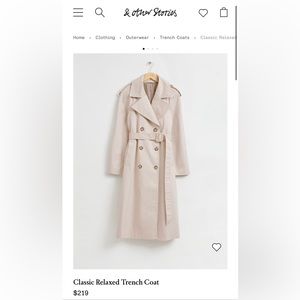 & Other Stories Classic Relaxed Trench Coat